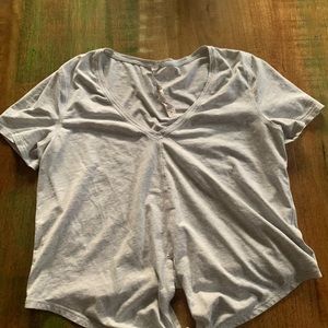 Lululemon cropped front tie t-shirt- size 4
